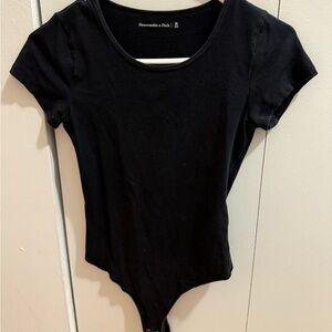 Abercrombie & Fitch Black Cotton Bodysuit